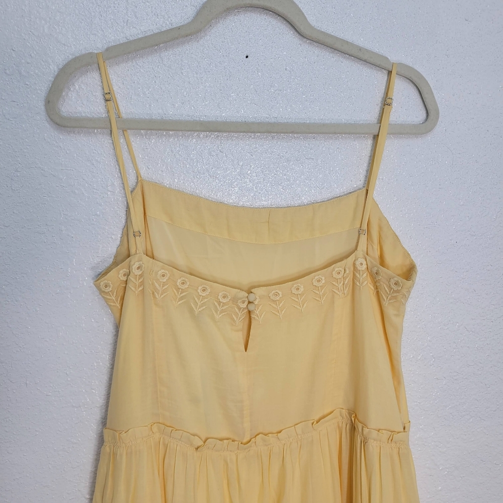 J Crew Sorrento dress in Organic cotton voile CK827 Size M Yellow NWT - Picture 7 of 11